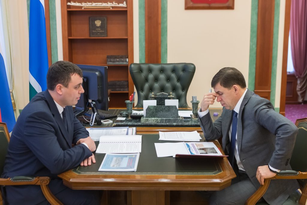 Главы Североуральска и Нижней Туры представили губернатору Евгению Куйвашеву проекты улучшения городской среды