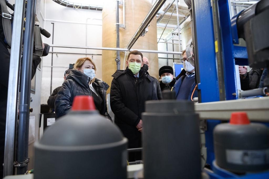 Евгений Куйвашев высоко оценил проведённую реконструкцию комплекса водоподготовки в Ревде