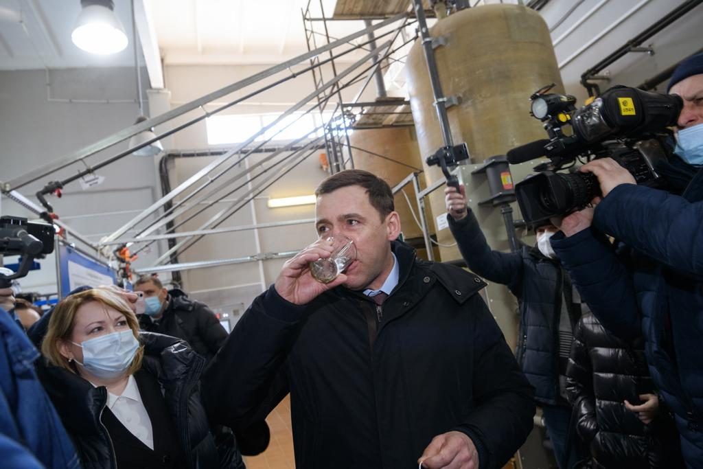 Евгений Куйвашев высоко оценил проведённую реконструкцию комплекса водоподготовки в Ревде