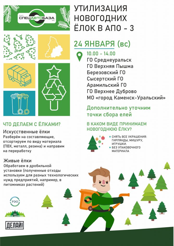 ИНФОРМАЦИЯ ОБ УТИЛИЗАЦИИ НОВОГОДНИХ ЕЛОК