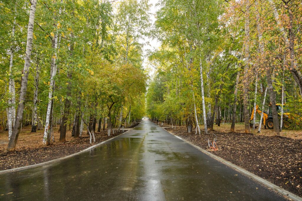 В Верхней Пышме открыли лыжероллерную трассу в парке отдыха, строительство которого ведется при поддержке Евгения Куйвашева